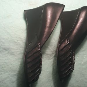 Anne Klein flex open toe pumps